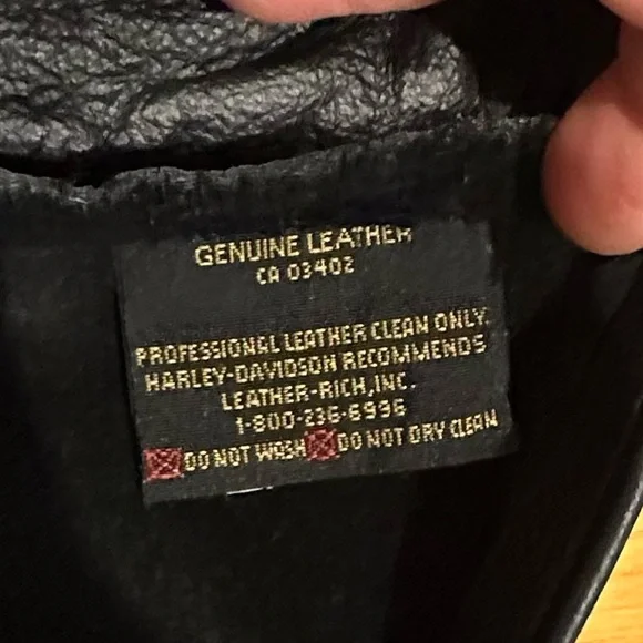 Harley-Davidson women’s black leather riding chaps, size s - Picture 7 of 7